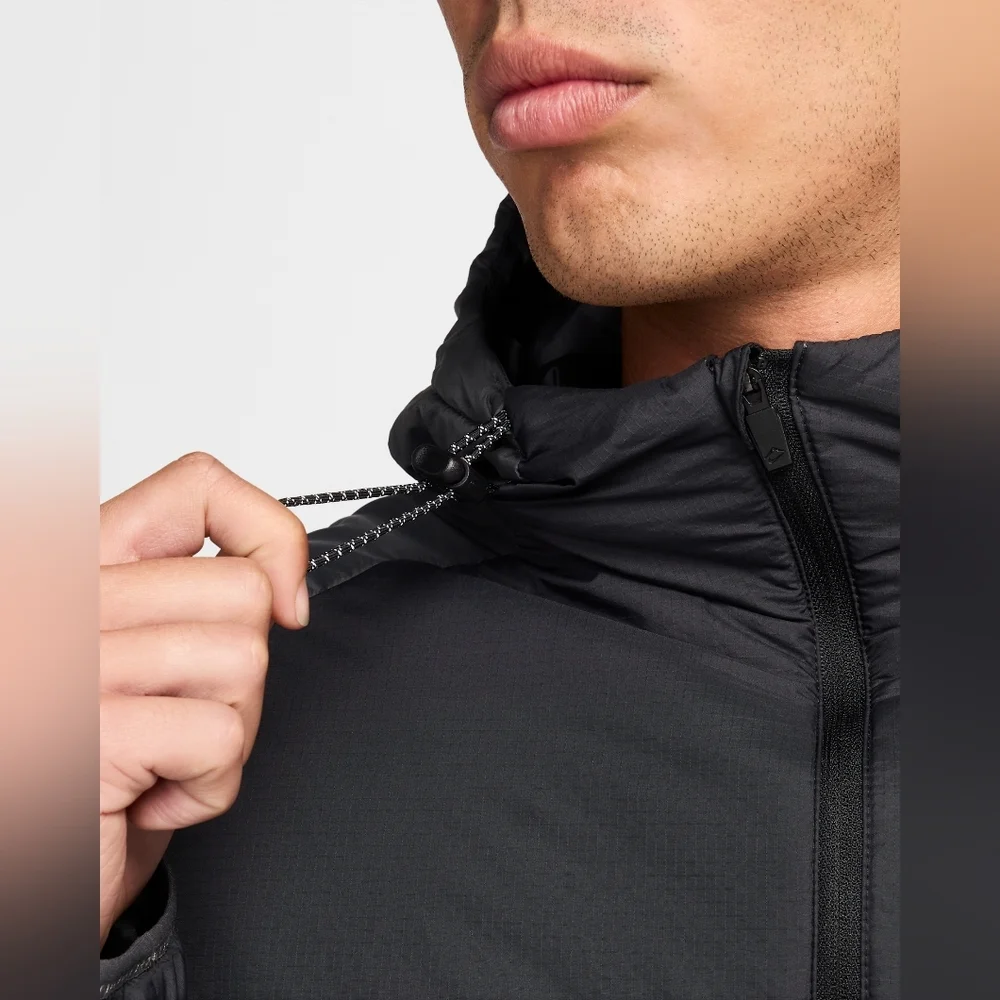Nike Trail Running Jacket Packable Therma-Fit Black FZ0003-010 Mens Size S